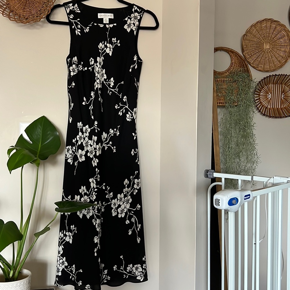 Black Vintage floral dress